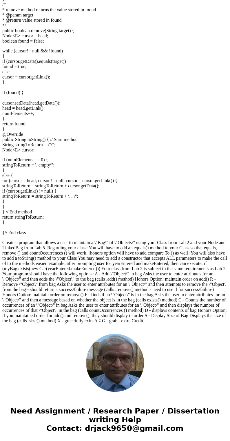 Can Anybody write help me to write java code for this project please? Here is the file of bag of objects from lab 2. public class Soda { private String sodaFlav Can Anybody write help me to write java code for this project please? Here is the file of bag of objects from lab 2. public class Soda { private String sodaFlav