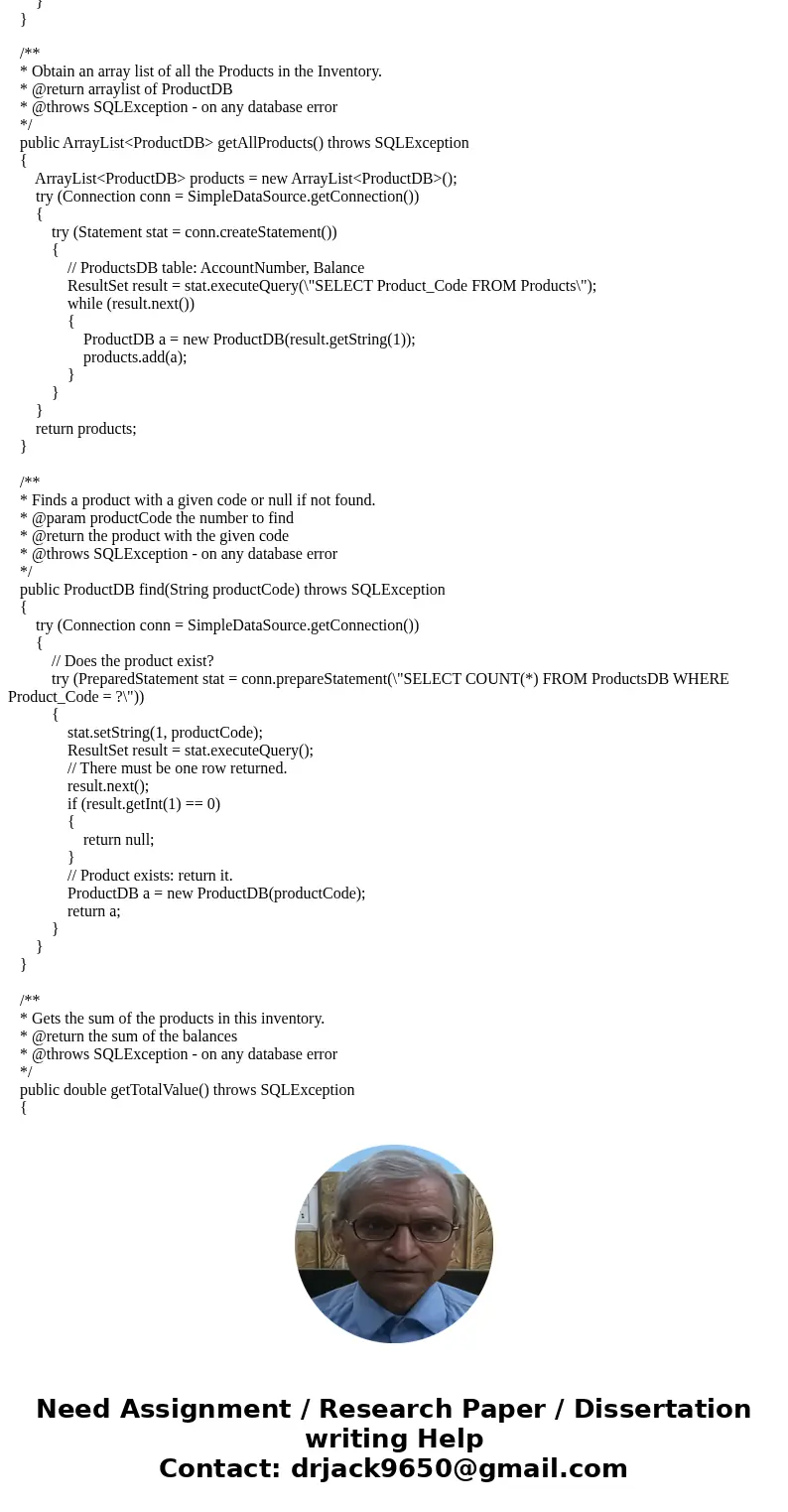 database properties: jdbc.url=jdbc:derby:BigJavaDB;create=true # With other databases, you may need to add entries such as these # jdbc.username=admin # jdbc.pa