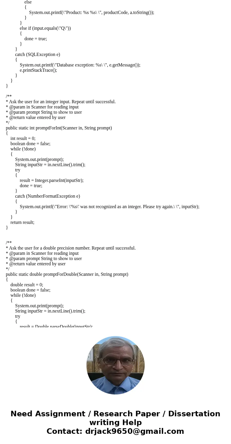 database properties: jdbc.url=jdbc:derby:BigJavaDB;create=true # With other databases, you may need to add entries such as these # jdbc.username=admin # jdbc.pa