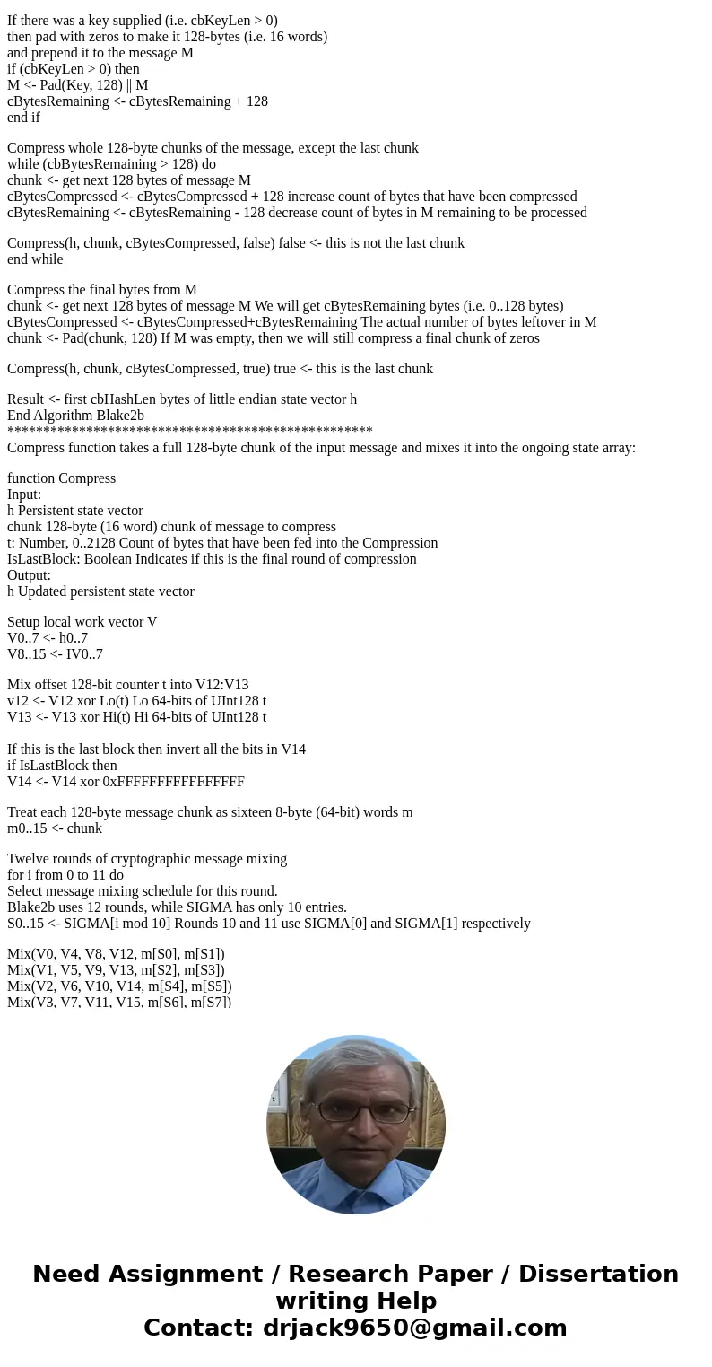 Define one type of cryptography or hashing function and describe the security features. Note: There are dozens of different types of cryptographic algorithms - 