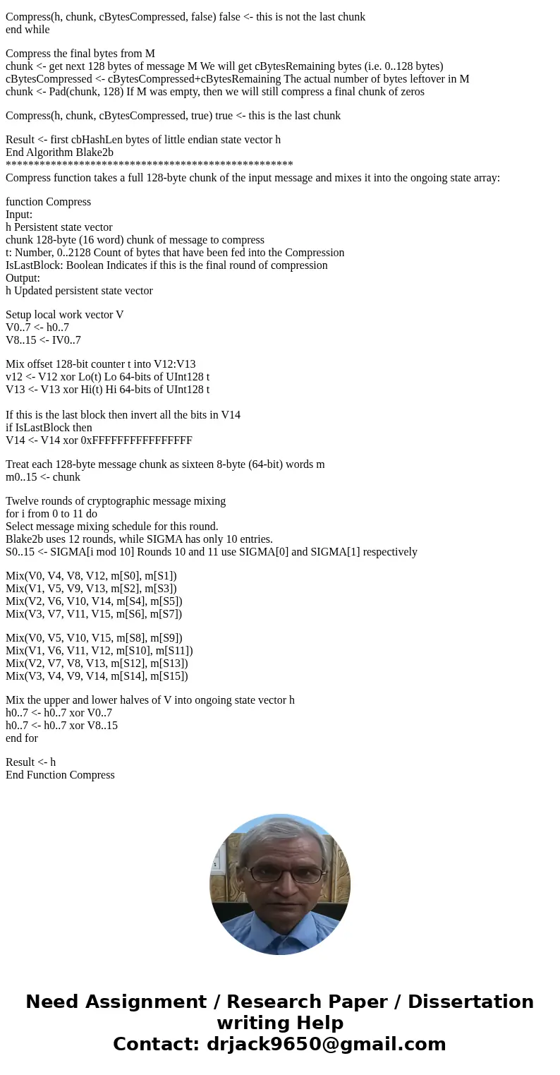 Define one type of cryptography or hashing function and describe the security features. Note: There are dozens of different types of cryptographic algorithms - 