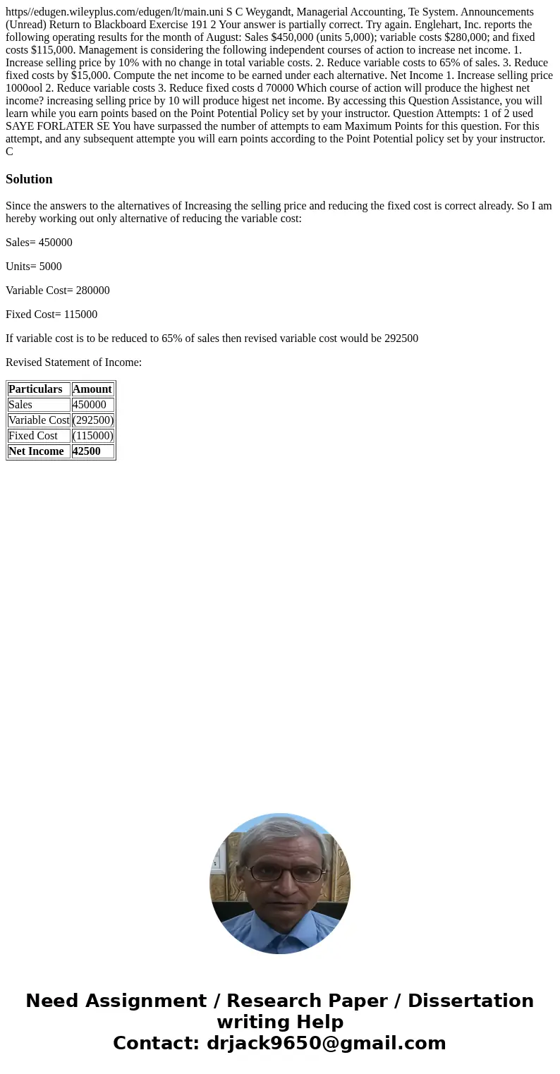 https//edugen.wileyplus.com/edugen/lt/main.uni S C Weygandt, Managerial Accounting, Te System. Announcements (Unread) Return to Blackboard Exercise 191 2 Your   https//edugen.wileyplus.com/edugen/lt/main.uni S C Weygandt, Managerial Accounting, Te System. Announcements (Unread) Return to Blackboard Exercise 191 2 Your