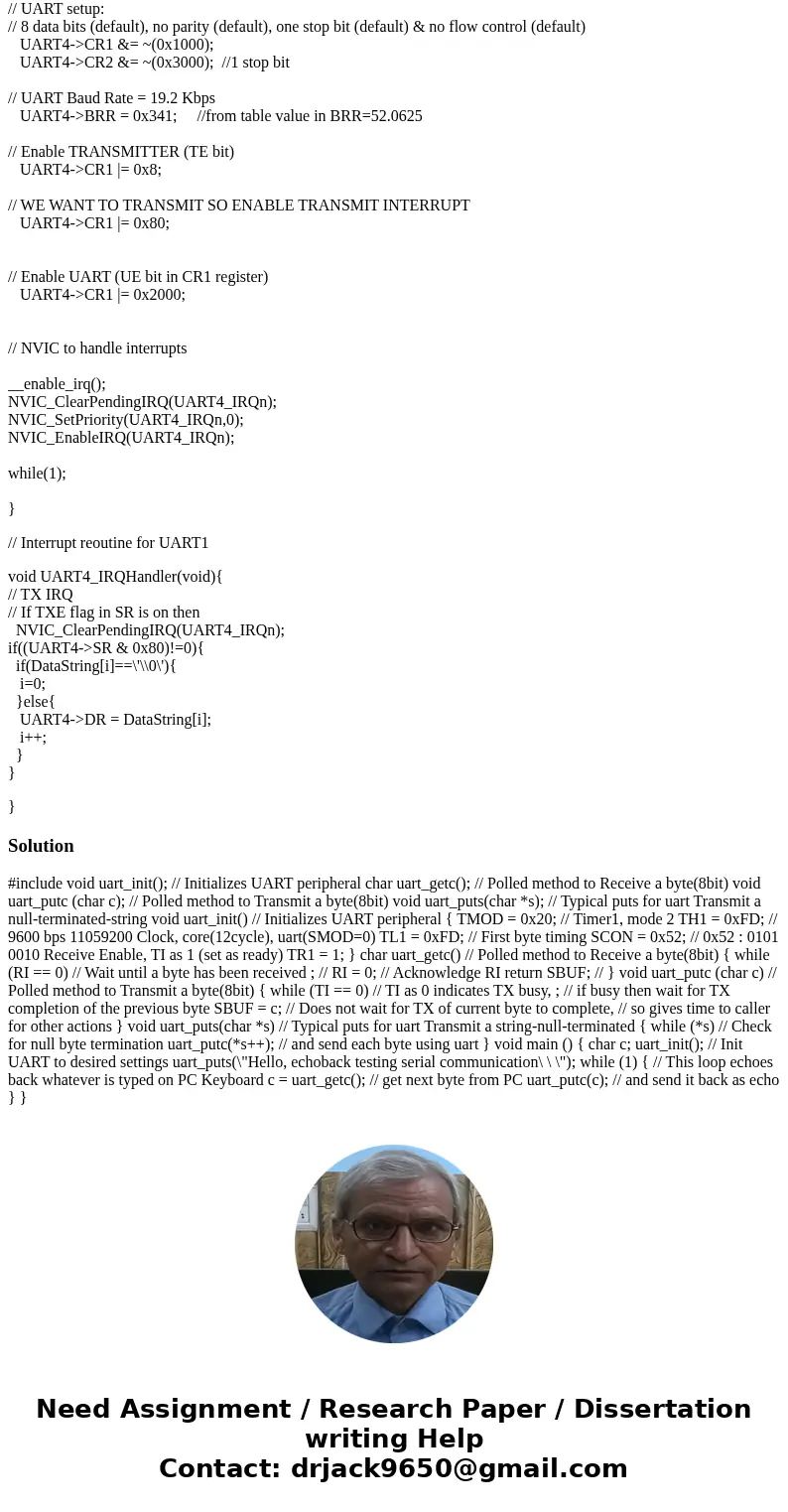 I need help with getting the UART message to recieve a communication on my LCD. I have done the UART message transmission test which I pasted below. Port C 11 - I need help with getting the UART message to recieve a communication on my LCD. I have done the UART message transmission test which I pasted below. Port C 11 -