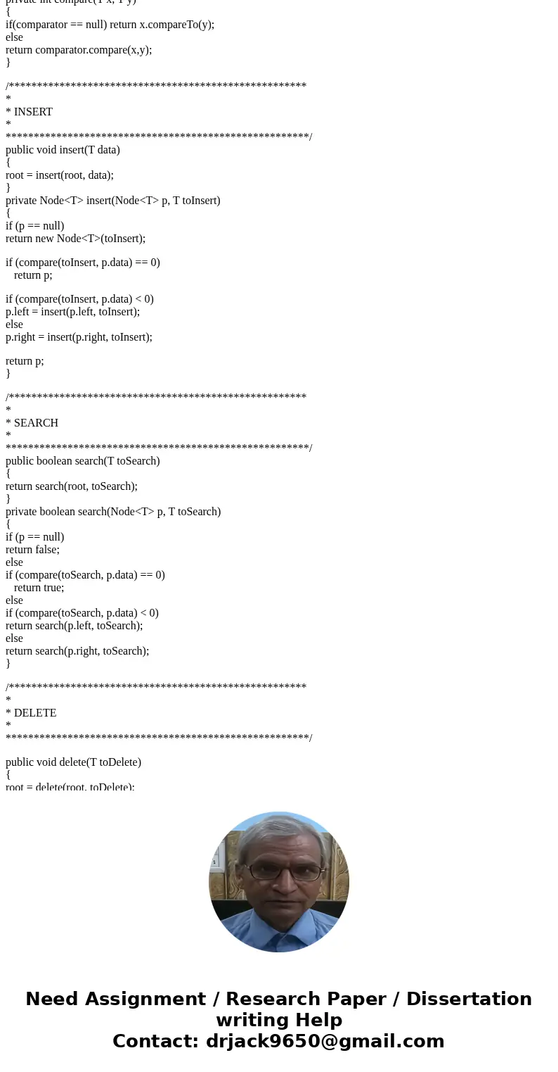 (In java language) 1. Use recursion in implementing the binarySearch method 2. Use Generics in implementing different methods 3. Use the attached driver. Do not (In java language) 1. Use recursion in implementing the binarySearch method 2. Use Generics in implementing different methods 3. Use the attached driver. Do not