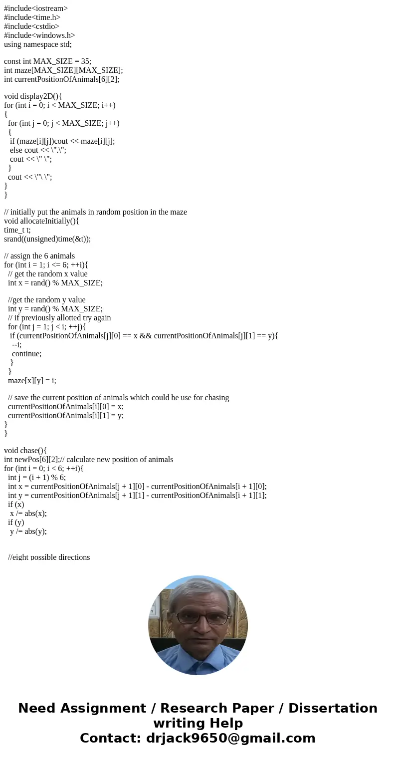 #include<iostream> #include<time.h> #include<cstdio> #include<windows.h> using namespace std; const int MAX_SIZE = 35; int maze[MAX_SIZE #include<iostream> #include<time.h> #include<cstdio> #include<windows.h> using namespace std; const int MAX_SIZE = 35; int maze[MAX_SIZE