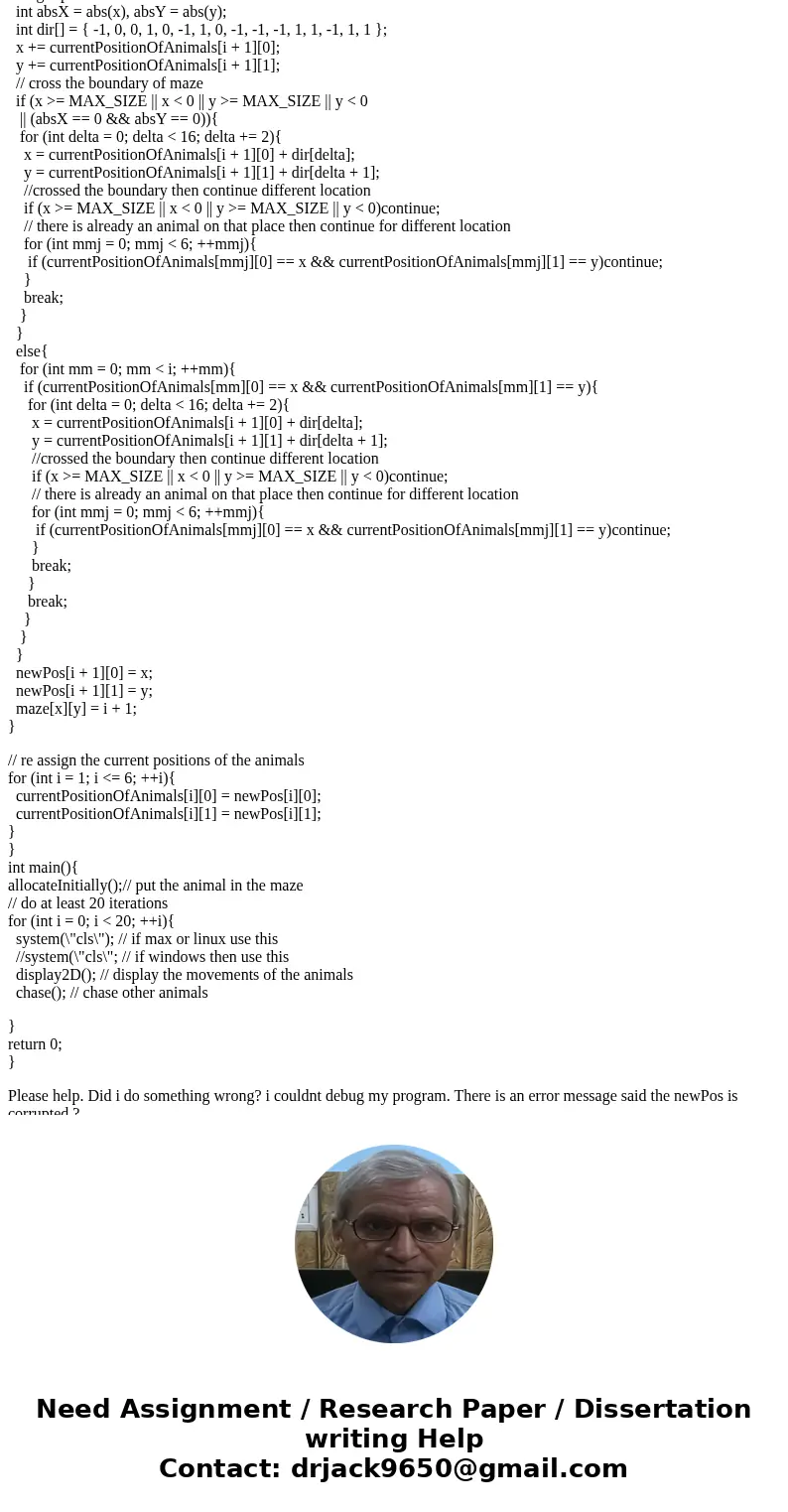 #include<iostream> #include<time.h> #include<cstdio> #include<windows.h> using namespace std; const int MAX_SIZE = 35; int maze[MAX_SIZE #include<iostream> #include<time.h> #include<cstdio> #include<windows.h> using namespace std; const int MAX_SIZE = 35; int maze[MAX_SIZE