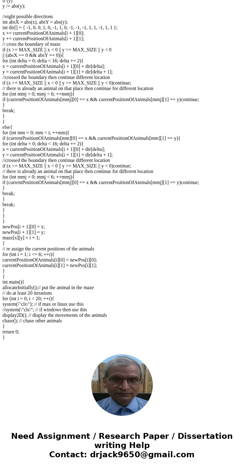 #include<iostream> #include<time.h> #include<cstdio> #include<windows.h> using namespace std; const int MAX_SIZE = 35; int maze[MAX_SIZE #include<iostream> #include<time.h> #include<cstdio> #include<windows.h> using namespace std; const int MAX_SIZE = 35; int maze[MAX_SIZE