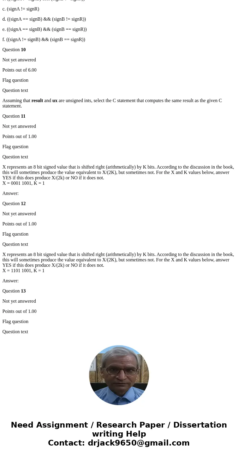 Question 1 Not yet answered Points out of 1.00 Flag question Question text Assuming two\'s complement representation and 8 bits, give the binary for -3. Answer: Question 1 Not yet answered Points out of 1.00 Flag question Question text Assuming two\'s complement representation and 8 bits, give the binary for -3. Answer:
