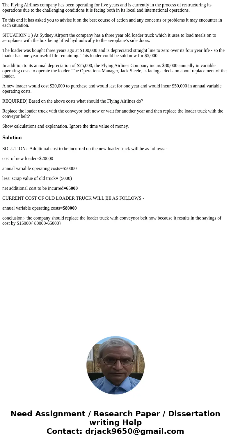 The Flying Airlines company has been operating for five years and is currently in the process of restructuring its operations due to the challenging conditions 