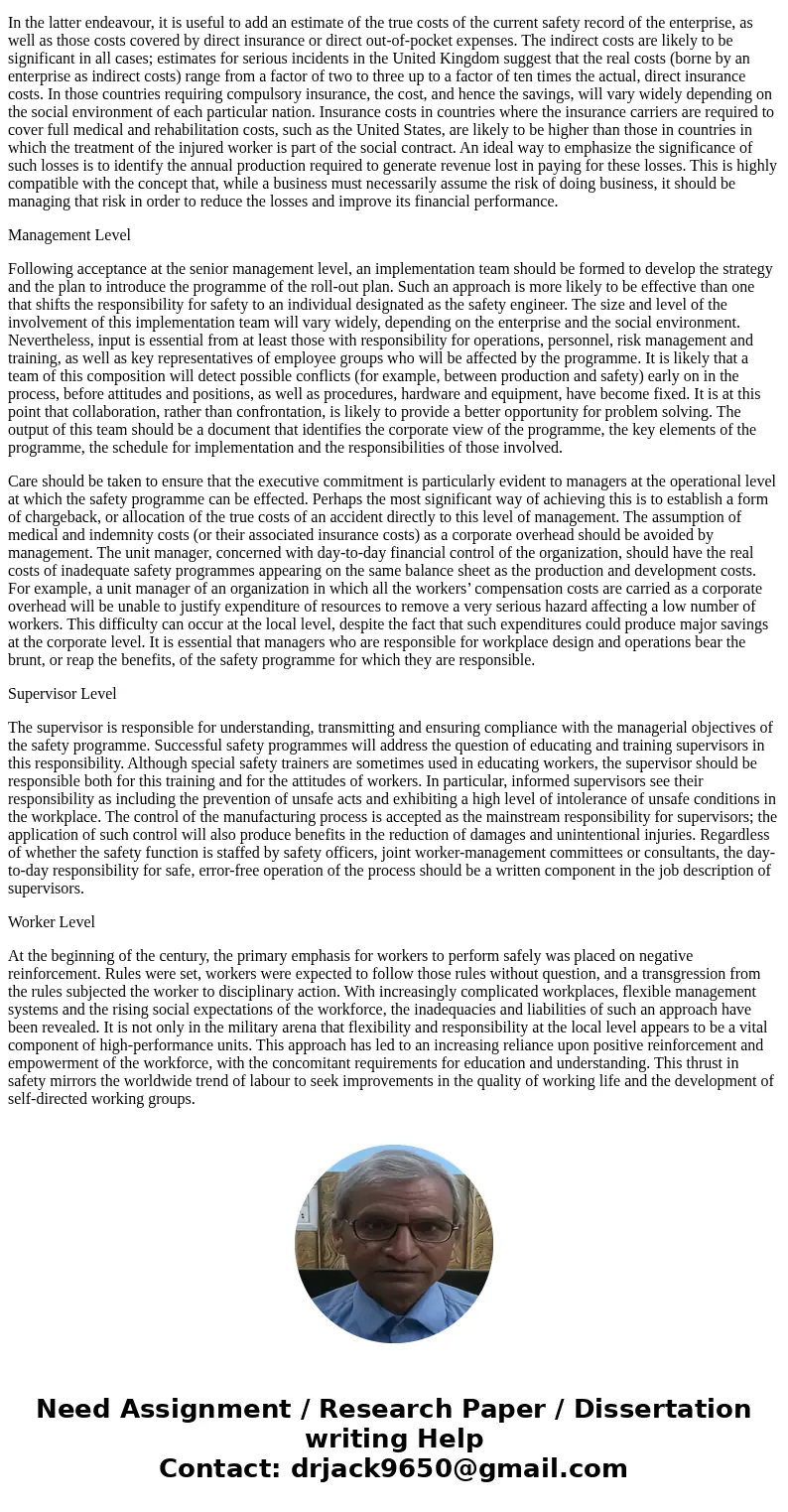 what is the appropriate awareness level and safety knowledge required for the modification of a safety program?SolutionAnswer : Mounting evidence suggests that  what is the appropriate awareness level and safety knowledge required for the modification of a safety program?SolutionAnswer : Mounting evidence suggests that