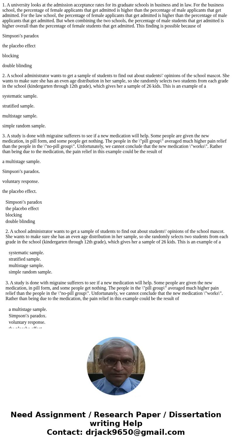 1. A university looks at the admission acceptance rates for its graduate schools in business and in law. For the business school, the percentage of female appli 1. A university looks at the admission acceptance rates for its graduate schools in business and in law. For the business school, the percentage of female appli