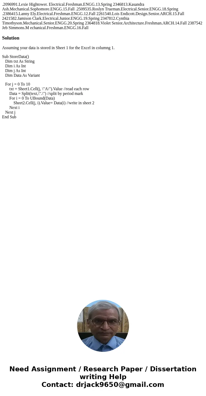 .2096991.Lexie Hightower. Electrical.Freshman.ENGG.13.Spring 2346813.Kasandra Ash.Mechanical.Sophomore.ENGG.15.Fall .2509535.Roslyn Trueman.Electrical.Senior.E  .2096991.Lexie Hightower. Electrical.Freshman.ENGG.13.Spring 2346813.Kasandra Ash.Mechanical.Sophomore.ENGG.15.Fall .2509535.Roslyn Trueman.Electrical.Senior.E