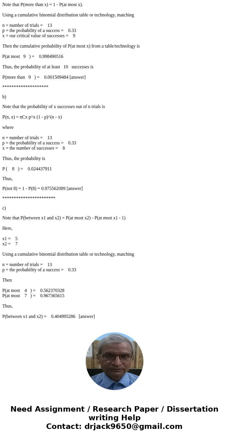 A new Bookstore web-site receives 13 “hits” each day. The probability that a “hit” results in a purchase is 0.3300. -Thirteen people enter the site … what is th A new Bookstore web-site receives 13 “hits” each day. The probability that a “hit” results in a purchase is 0.3300. -Thirteen people enter the site … what is th