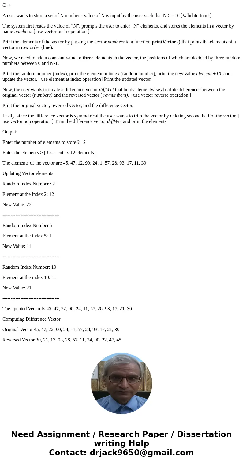 C++ A user wants to store a set of N number - value of N is input by the user such that N >= 10 [Validate Input]. The system first reads the value of “N”, pr