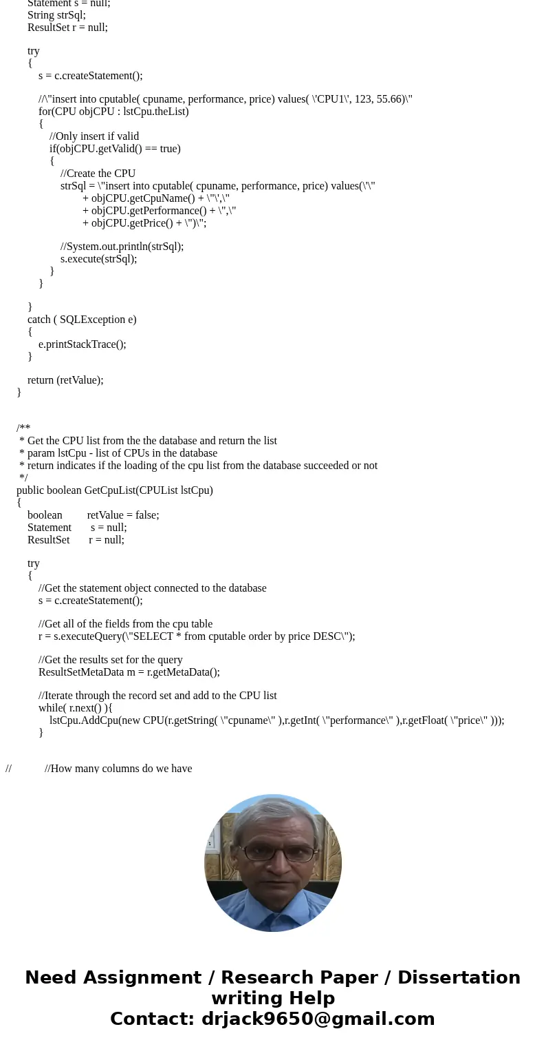 Create a JAVA program that performs file IO and database interaction via SQL. The program needs to read data from the provided file: \