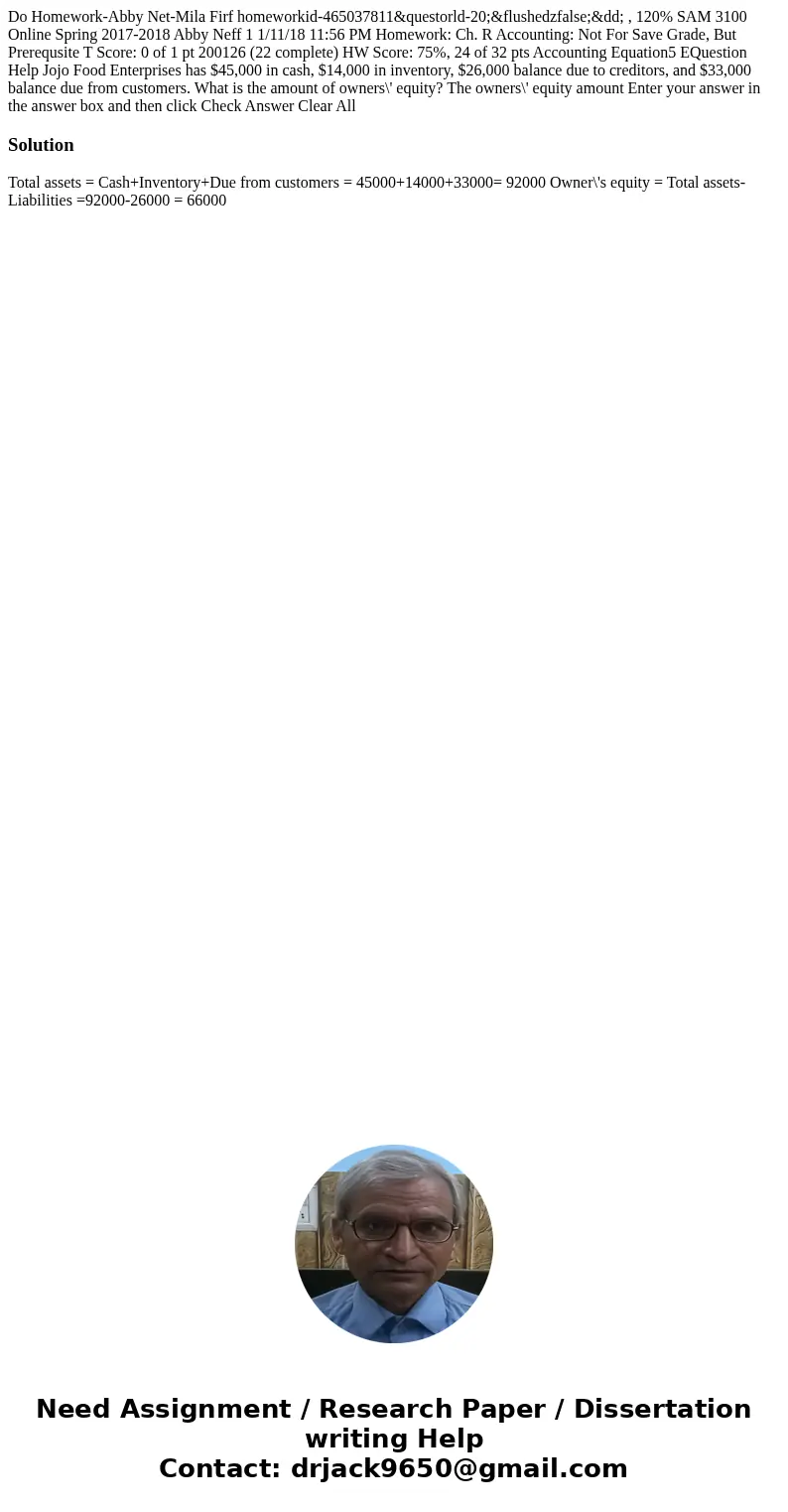  Do Homework-Abby Net-Mila Firf homeworkid-465037811&questorld-20;&flushedzfalse;&dd; , 120% SAM 3100 Online Spring 2017-2018 Abby Neff 1 1/11/18 11