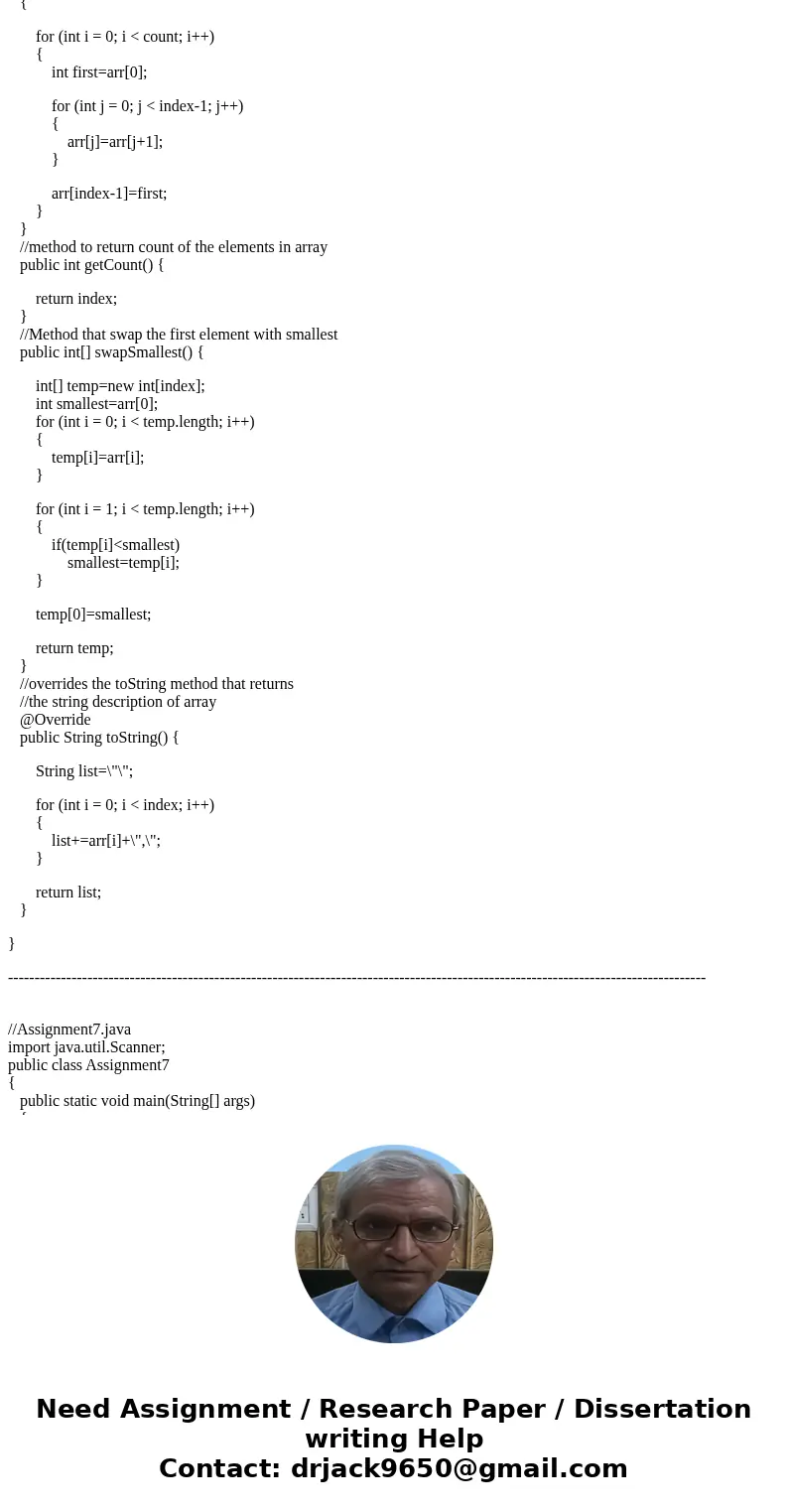  each) b) for (int i- 5: i 0 i--) ali ali 1 c) for (int i - 0: i _ 0; i--2) { a[i] . a[i + 1); } main method in this class). A class Collection has an array of 