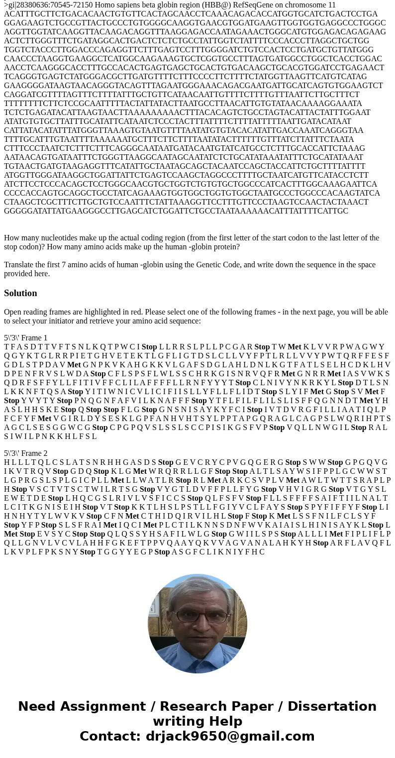 >gi|28380636:70545-72150 Homo sapiens beta globin region (HBB@) RefSeqGene on chromosome 11 ACATTTGCTTCTGACACAACTGTGTTCACTAGCAACCTCAAACAGACACCATGGTGCATCTGAC >gi|28380636:70545-72150 Homo sapiens beta globin region (HBB@) RefSeqGene on chromosome 11 ACATTTGCTTCTGACACAACTGTGTTCACTAGCAACCTCAAACAGACACCATGGTGCATCTGAC