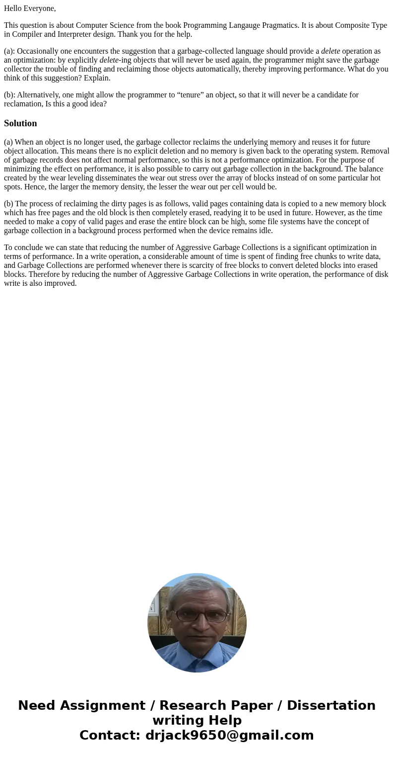Hello Everyone, This question is about Computer Science from the book Programming Langauge Pragmatics. It is about Composite Type in Compiler and Interpreter de Hello Everyone, This question is about Computer Science from the book Programming Langauge Pragmatics. It is about Composite Type in Compiler and Interpreter de