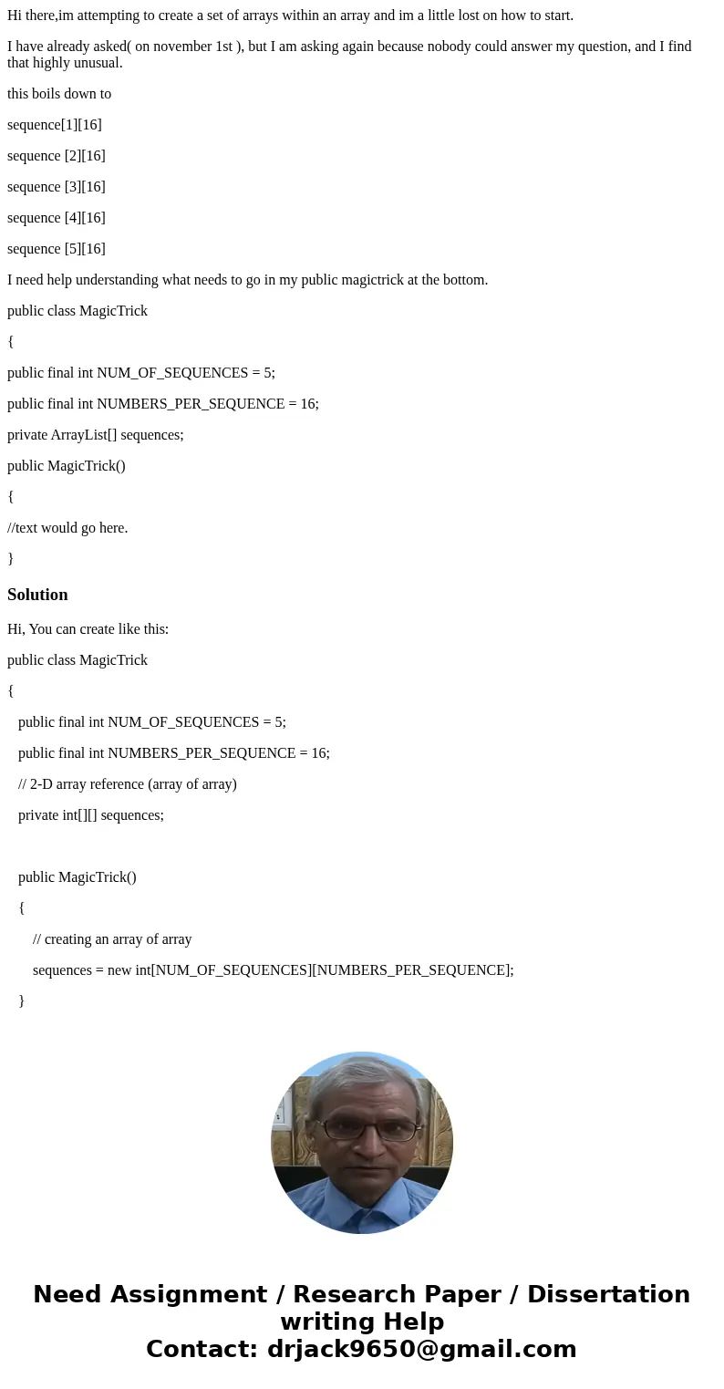Hi there,im attempting to create a set of arrays within an array and im a little lost on how to start. I have already asked( on november 1st ), but I am asking  Hi there,im attempting to create a set of arrays within an array and im a little lost on how to start. I have already asked( on november 1st ), but I am asking