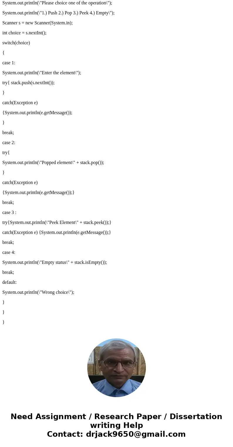 Implement the following operations of a queue using stacks. push(x) -- Push element x to the back of queue. . pop0 -- Removes the element from in front of queu  Implement the following operations of a queue using stacks. push(x) -- Push element x to the back of queue. . pop0 -- Removes the element from in front of queu