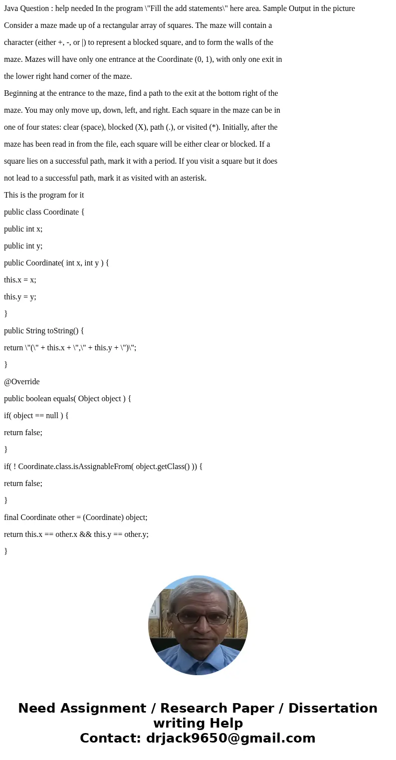 Java Question : help needed In the program \ Java Question : help needed In the program \