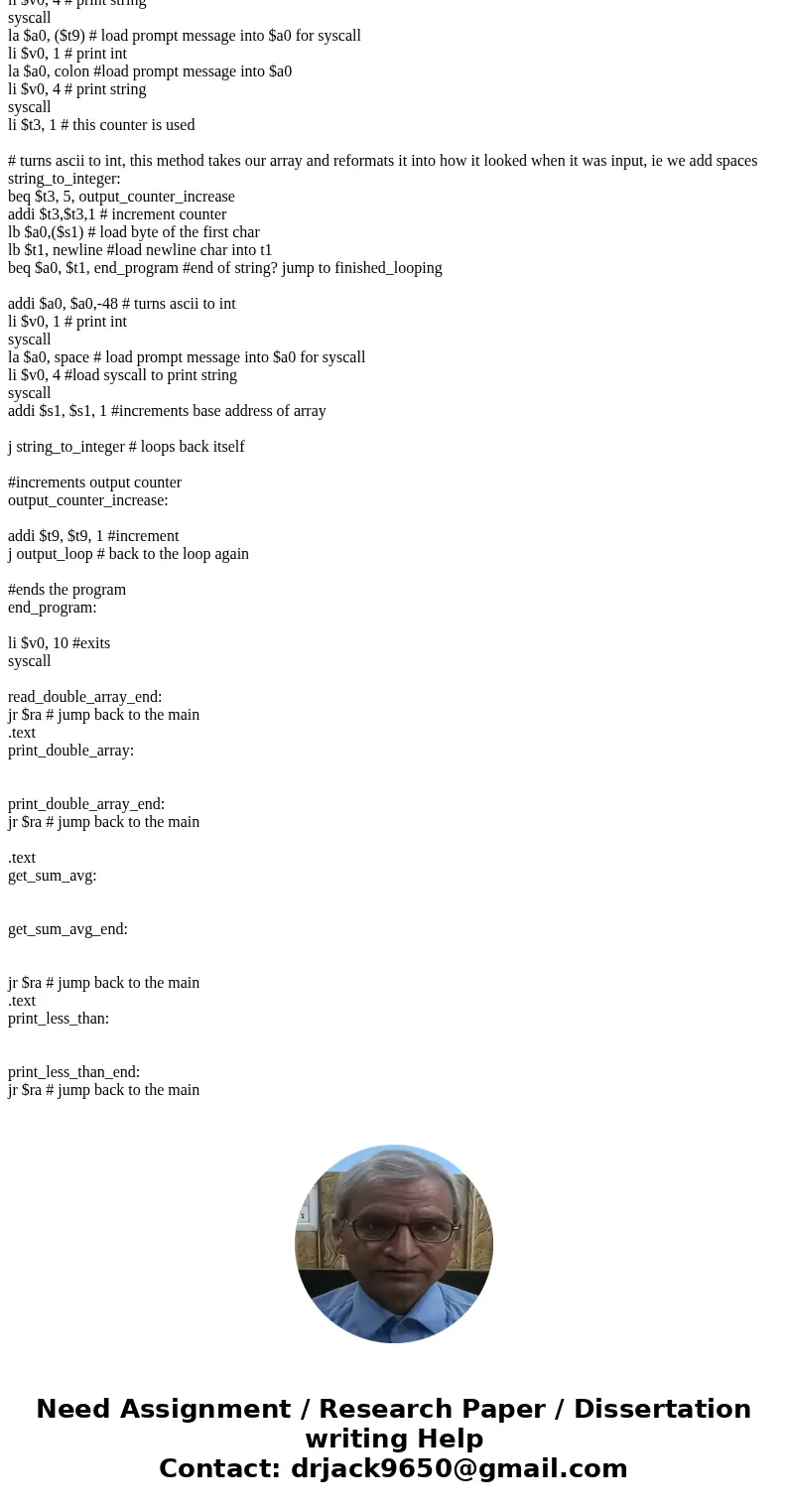 ########################################################### # Lab 10 - Floating-point # # Name: # Date: # # Description: # ask the user for an array length, and ########################################################### # Lab 10 - Floating-point # # Name: # Date: # # Description: # ask the user for an array length, and