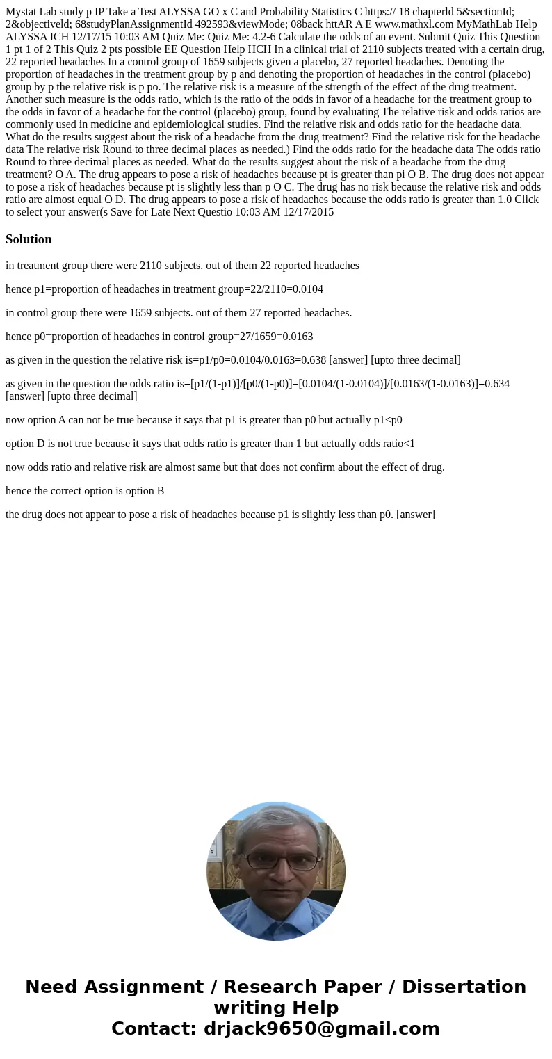  Mystat Lab study p IP Take a Test ALYSSA GO x C and Probability Statistics C https:// 18 chapterld 5&sectionId; 2&objectiveld; 68studyPlanAssignmentId 