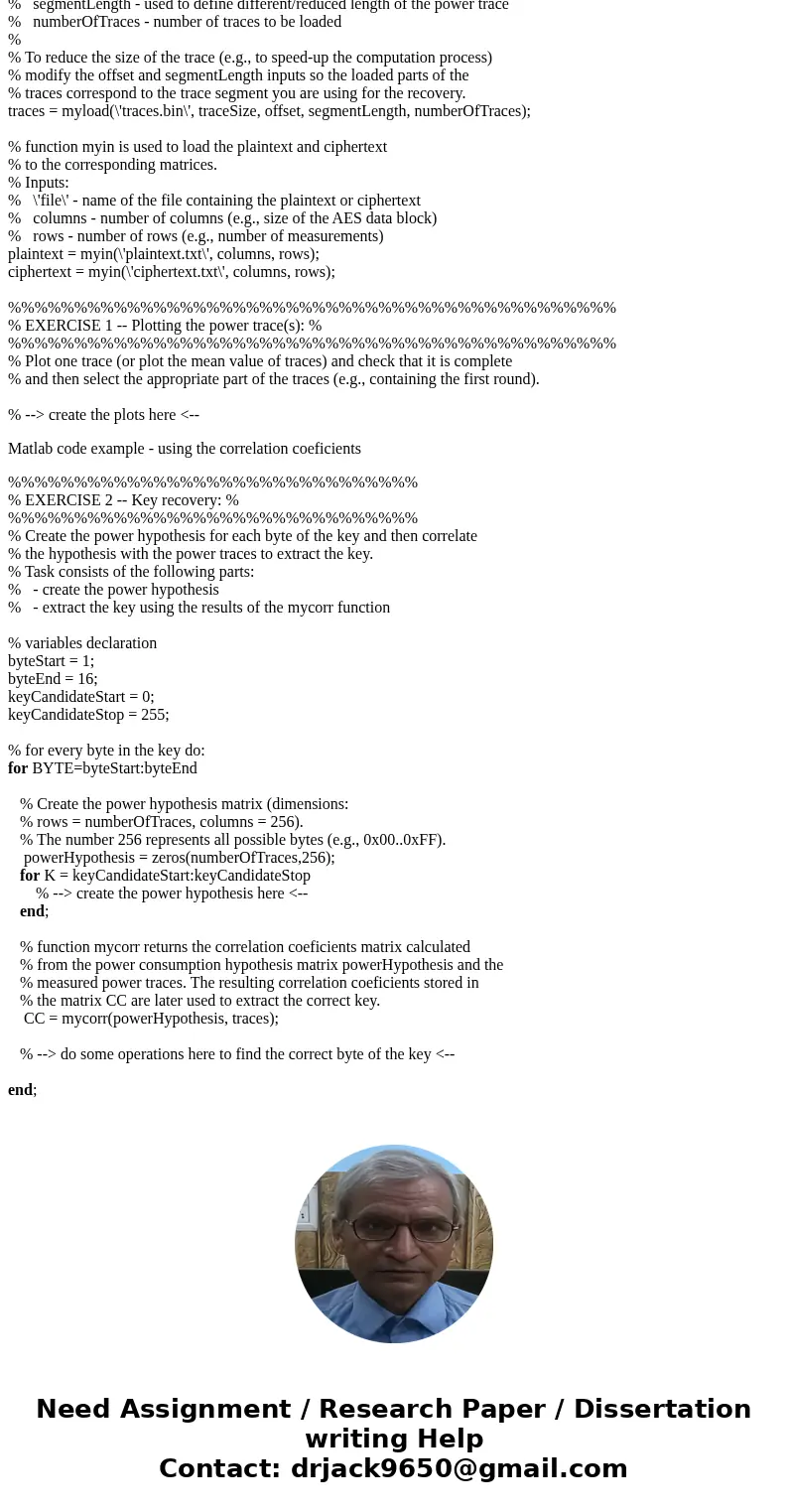 Please provide MATLAB code of measurement.m AND correct key.. Thank you This lab will introduce you to the basics of the DPA (Differential Power Analysis) - a t Please provide MATLAB code of measurement.m AND correct key.. Thank you This lab will introduce you to the basics of the DPA (Differential Power Analysis) - a t