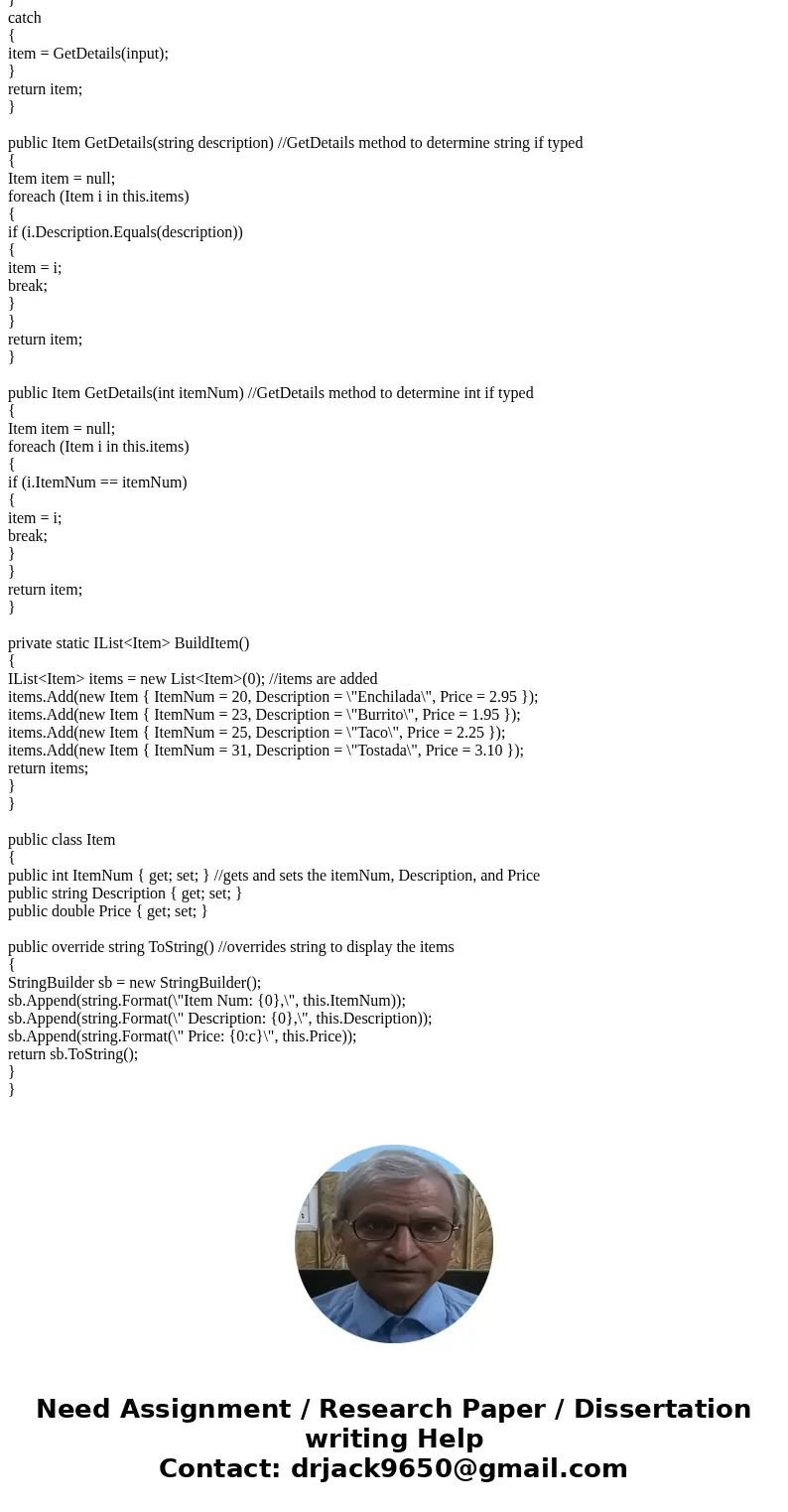 Create a program in C#, for The Cactus Cantina named FoodOrder that accepts a user’s choice from the options shown in the accompanying table. Allow the user to 
