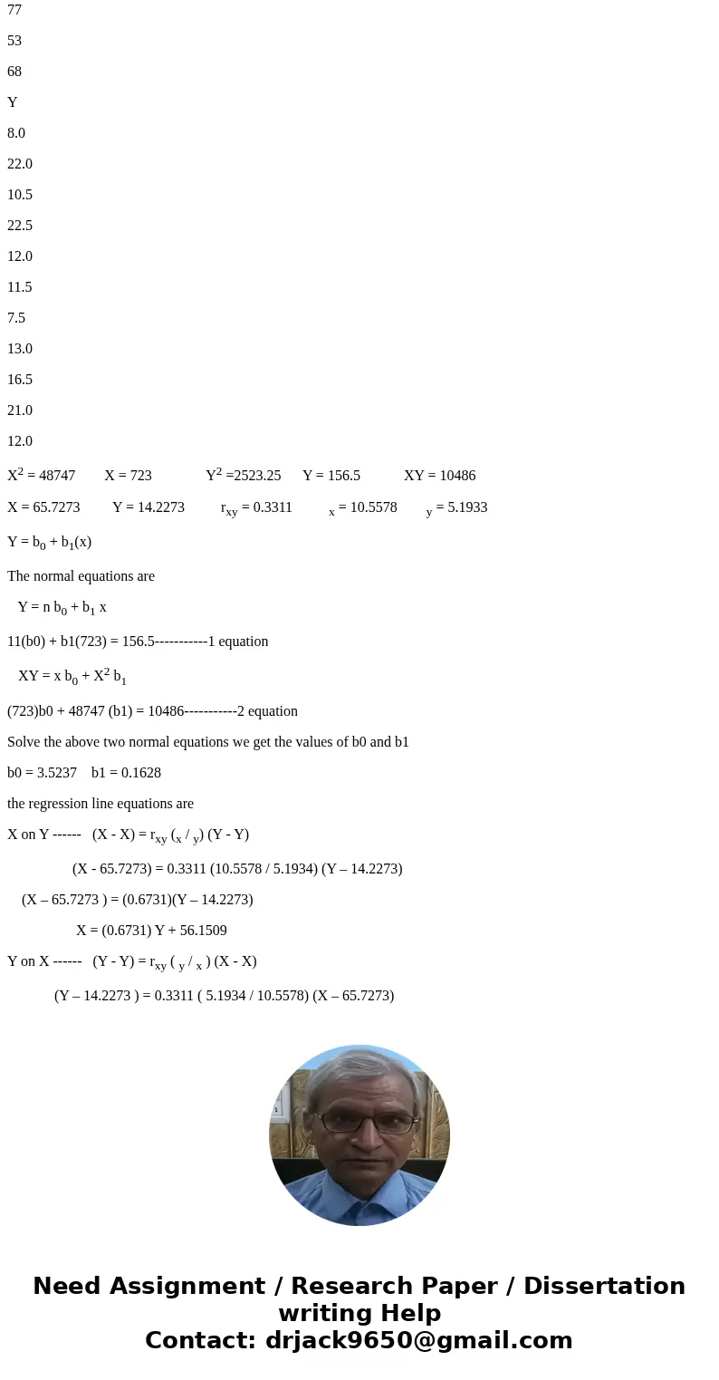 For the plant emission data below for 11 potato plants, determine the following (write answers in provided sections): PLANT WEIGHT (X) In grams, QUANTITY OF VOL For the plant emission data below for 11 potato plants, determine the following (write answers in provided sections): PLANT WEIGHT (X) In grams, QUANTITY OF VOL