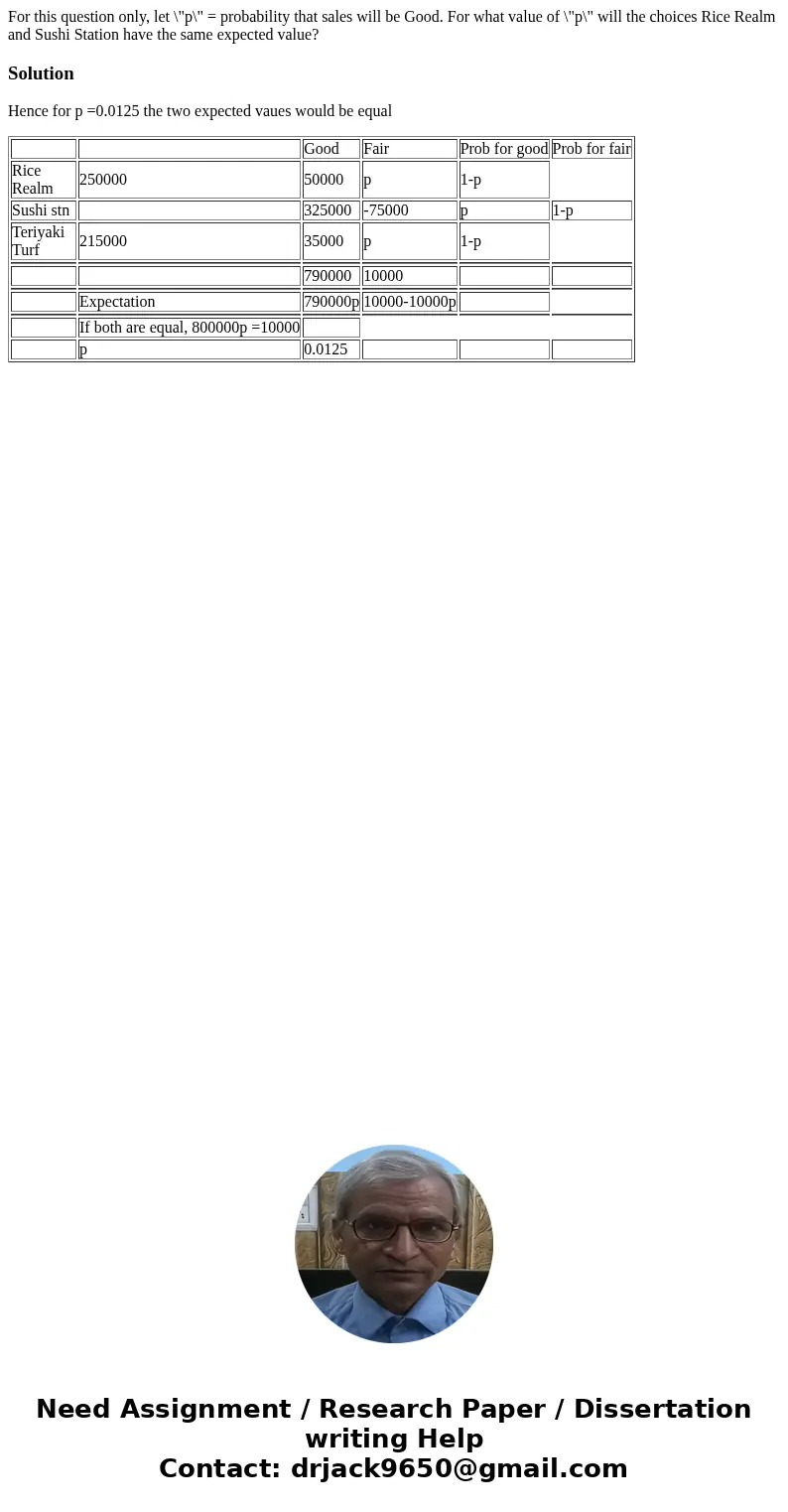  For this question only, let \