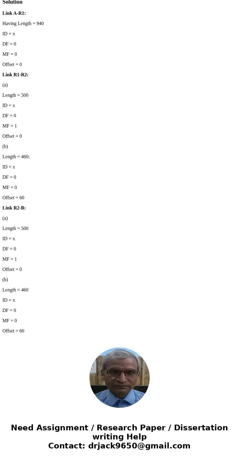 (Fragmentation) Suppose that host A is connected to a router R1, R1 is connected to another router R2, and R2 is connected to host B. Suppose that a TCP message (Fragmentation) Suppose that host A is connected to a router R1, R1 is connected to another router R2, and R2 is connected to host B. Suppose that a TCP message
