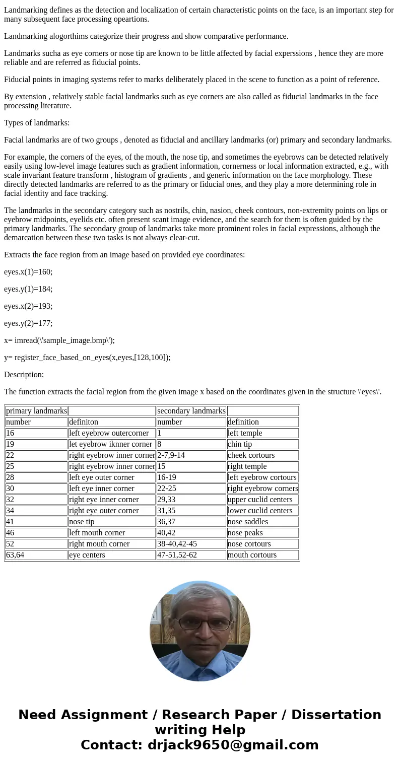 How can I align a face according to another face using eyes\' landmark in matlab?SolutionMatlab is a high performance language for technical computing . It inte How can I align a face according to another face using eyes\' landmark in matlab?SolutionMatlab is a high performance language for technical computing . It inte