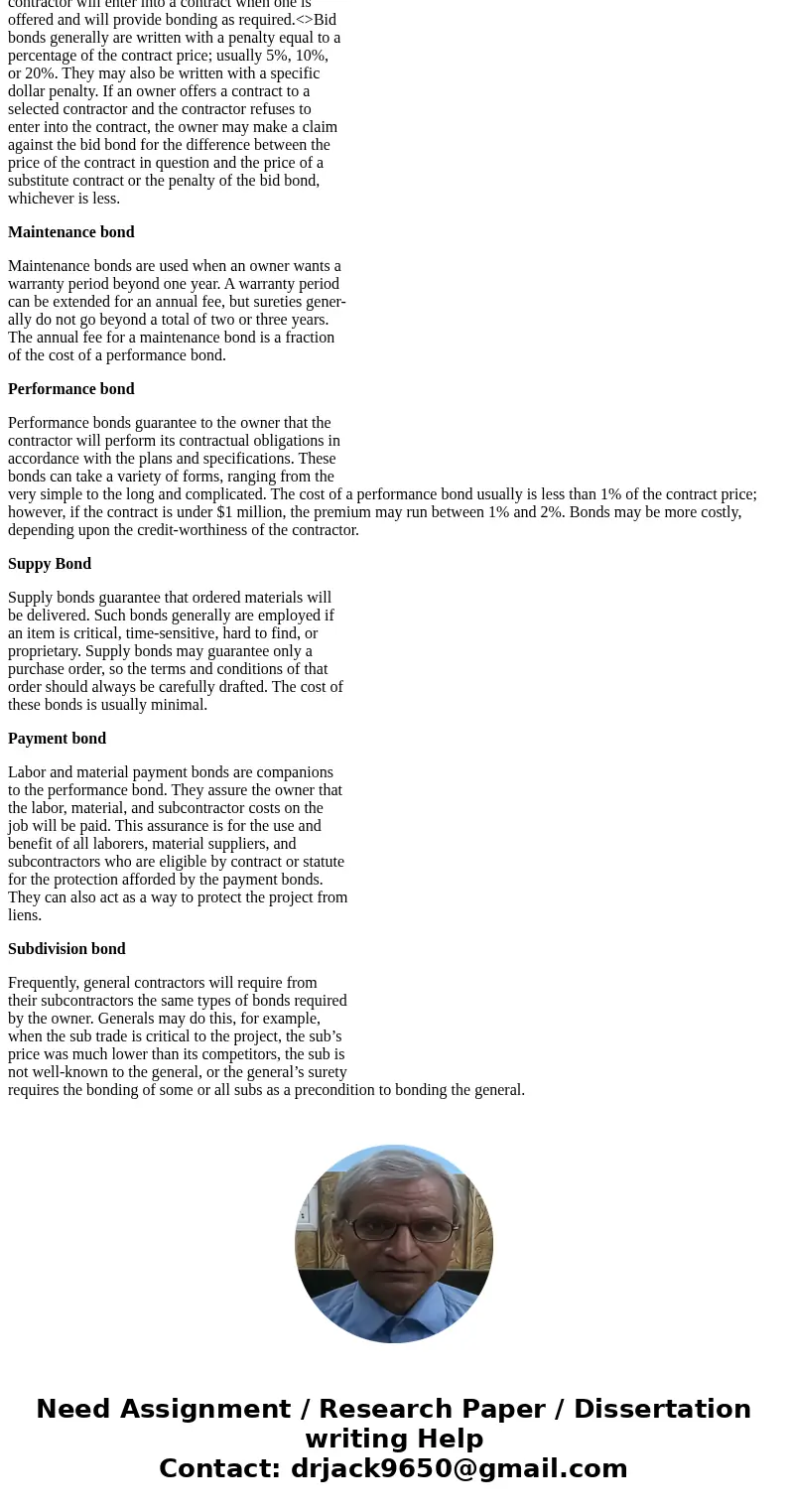 How to compute the cost oand ond pertmance bond2 paument bond 1 supply subdivicion band1 in a certan conshuchion proiedt with exomples SolutionBid Bond Contrac  How to compute the cost oand ond pertmance bond2 paument bond 1 supply subdivicion band1 in a certan conshuchion proiedt with exomples SolutionBid Bond Contrac