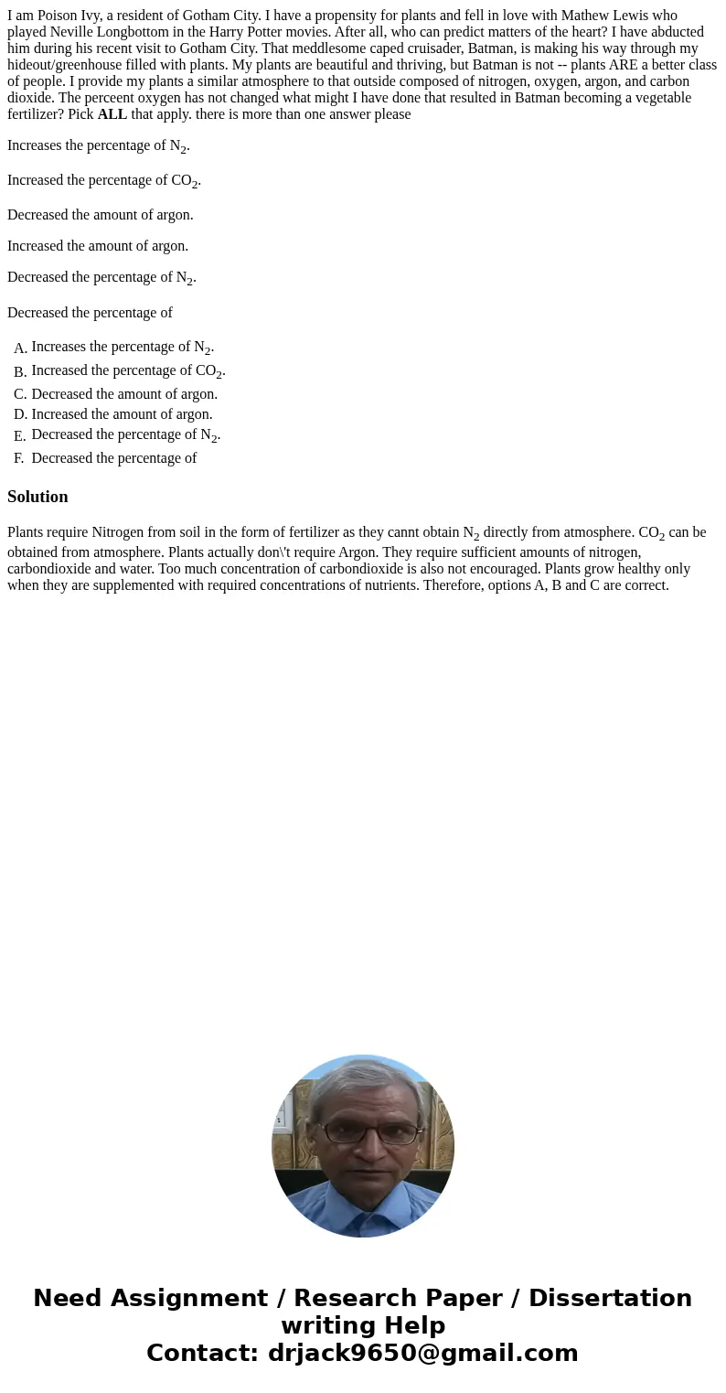 I am Poison Ivy, a resident of Gotham City. I have a propensity for plants and fell in love with Mathew Lewis who played Neville Longbottom in the Harry Potter  I am Poison Ivy, a resident of Gotham City. I have a propensity for plants and fell in love with Mathew Lewis who played Neville Longbottom in the Harry Potter