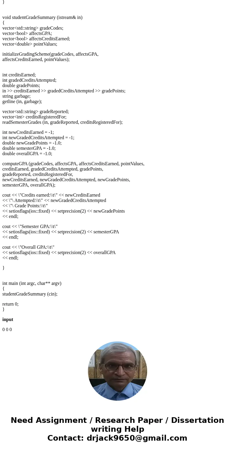 I need a little help with writing the output for this. Code is beneath it in C++. Help ASAP. Output goes at very bottom. \ I need a little help with writing the output for this. Code is beneath it in C++. Help ASAP. Output goes at very bottom. \