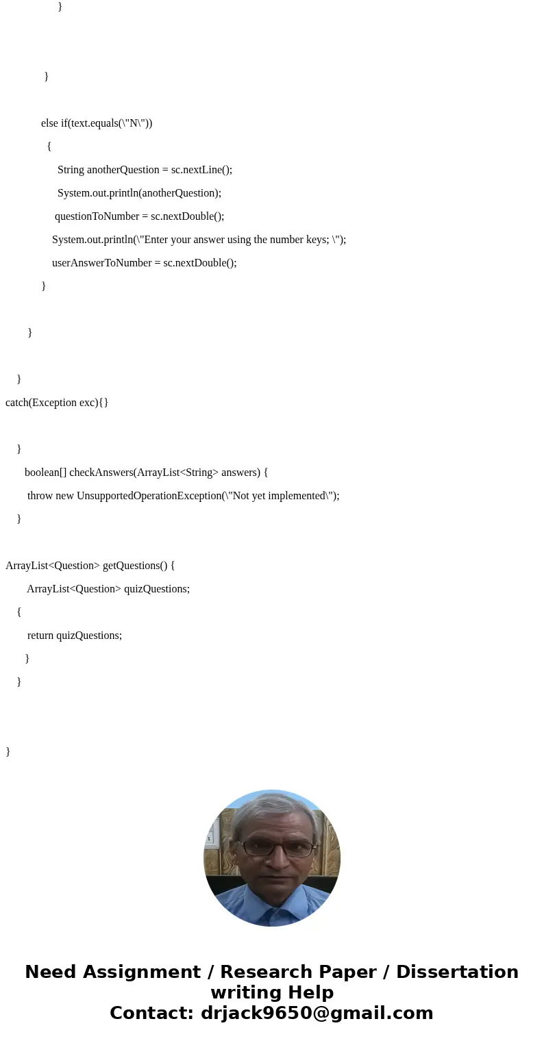 i need help creating a practice class in java that asks the user if he/she wants to take a quiz if yes, practice will call the quiz class where quiz will then c