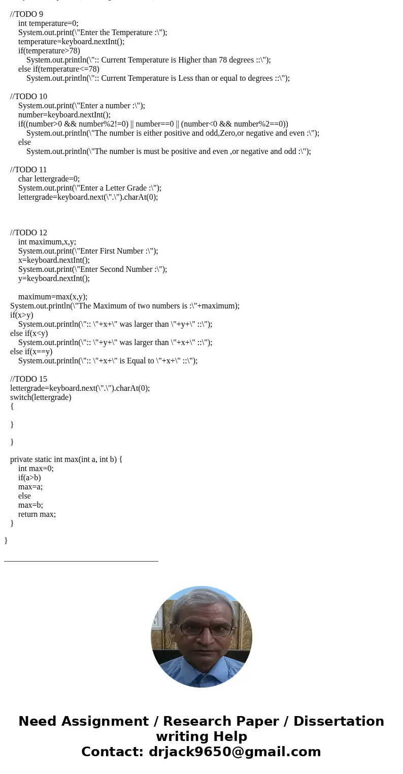  import java.util. Scanner; Conditionals warmup Assignment For use with the GTCs (Game-Themed computer Science) Conditionals Module * Authors: Rob Nash, et al L