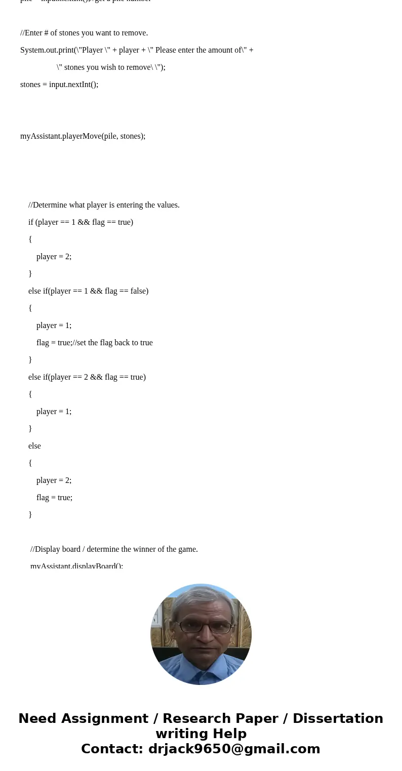 Java Program: Write a java program that plays the game Nim with the user of the program. The program and the user alternate turns, picking up one, two, or three Java Program: Write a java program that plays the game Nim with the user of the program. The program and the user alternate turns, picking up one, two, or three