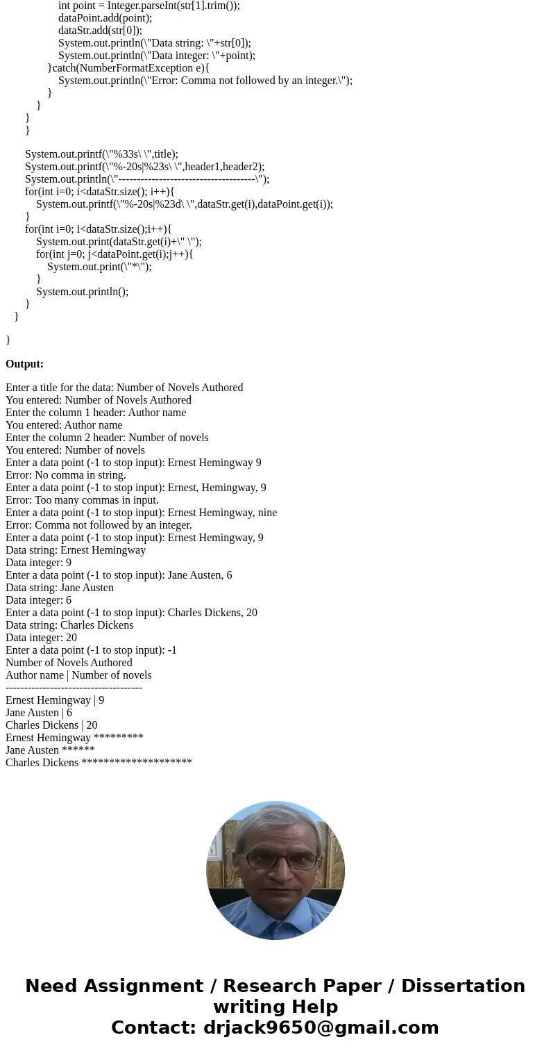 (JAVA) Prompt the user for a title for data. Output the title. (1 pt) Ex: Prompt the user for the headers of two columns of a table. Output the column headers.  (JAVA) Prompt the user for a title for data. Output the title. (1 pt) Ex: Prompt the user for the headers of two columns of a table. Output the column headers.