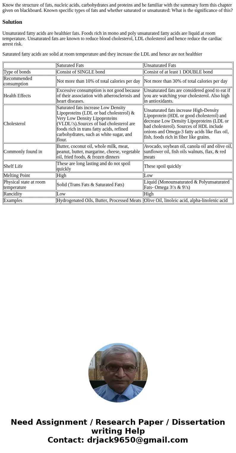 Know the structure of fats, nucleic acids, carbohydrates and proteins and be familiar with the summary form this chapter given on blackboard. Known specific ty  Know the structure of fats, nucleic acids, carbohydrates and proteins and be familiar with the summary form this chapter given on blackboard. Known specific ty