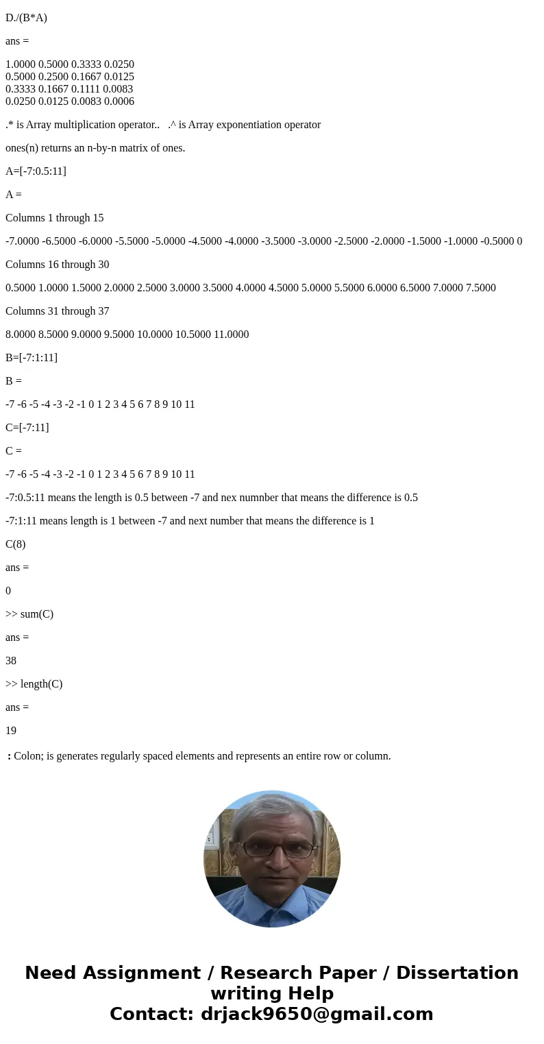 MATLAB OUTPUT QUESTION a) In the command window, type “x=pi^2”, “x=pi*2” and “x=pi*2;”. What do the symbols “^”, “*“ and “;” do? b) (10 pts) In the command wind MATLAB OUTPUT QUESTION a) In the command window, type “x=pi^2”, “x=pi*2” and “x=pi*2;”. What do the symbols “^”, “*“ and “;” do? b) (10 pts) In the command wind