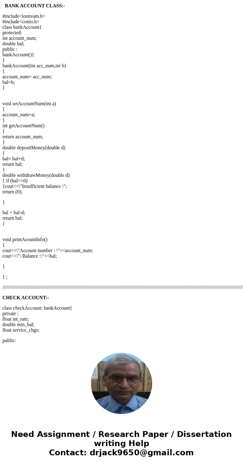 Please need help on following program using C++ language. Whichshould include header file, implementation file, and test program. Please provide seprate files. 