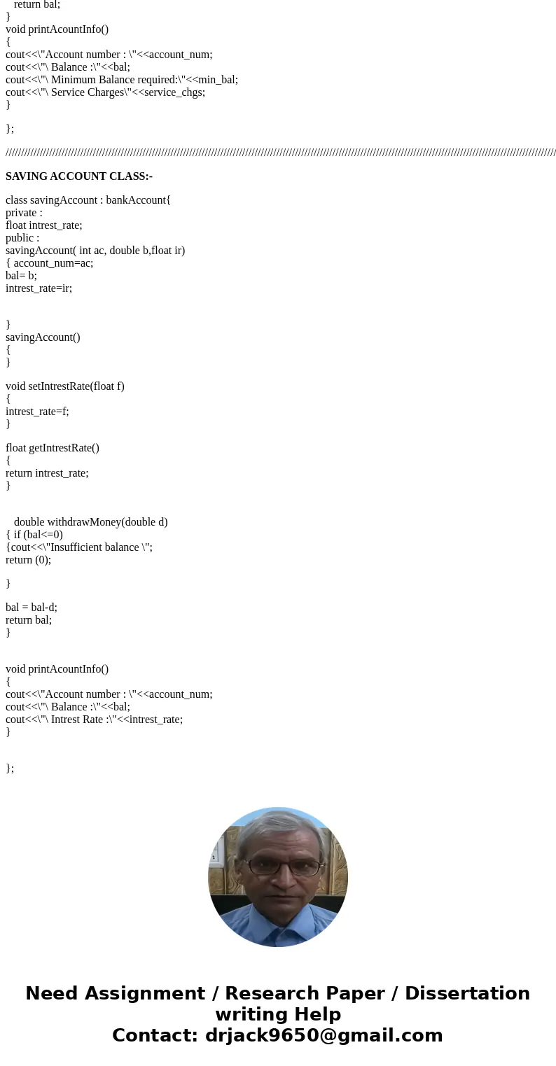 Please need help on following program using C++ language. Whichshould include header file, implementation file, and test program. Please provide seprate files. 