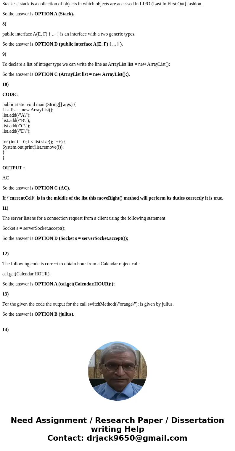 Question 1 To declare a class named A with a generic type, use a. public class A { ... } b. public class A { ... } c. public class A(E) { ... } d. public class  Question 1 To declare a class named A with a generic type, use a. public class A { ... } b. public class A { ... } c. public class A(E) { ... } d. public class