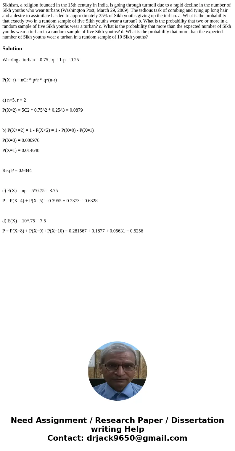 Sikhism, a religion founded in the 15th century in India, is going through turmoil due to a rapid decline in the number of Sikh youths who wear turbans (Washing Sikhism, a religion founded in the 15th century in India, is going through turmoil due to a rapid decline in the number of Sikh youths who wear turbans (Washing