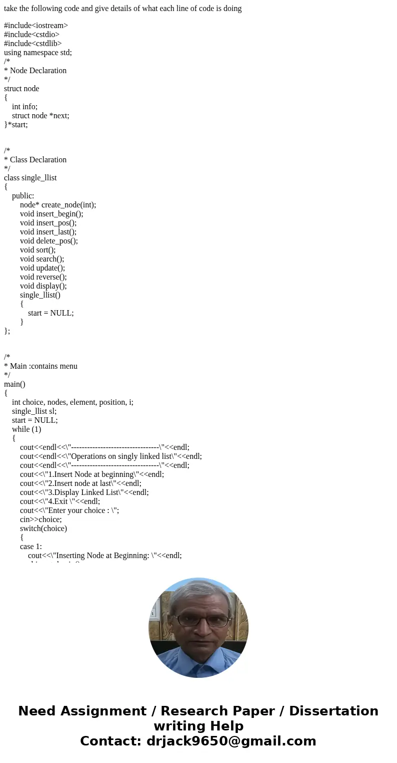 take the following code and give details of what each line of code is doing #include<iostream> #include<cstdio> #include<cstdlib> using namesp