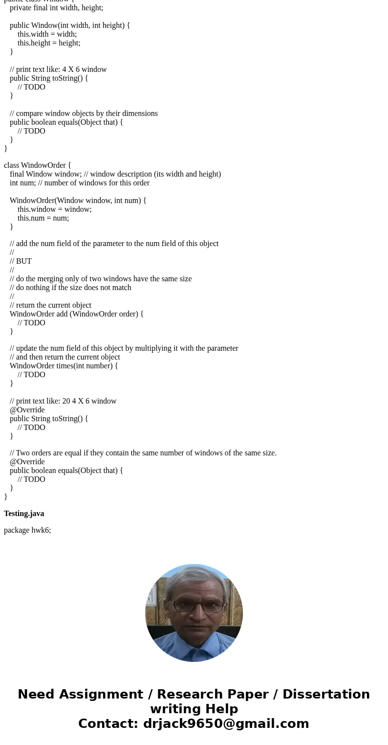 Templates Hwk6.java package hwk6; public class Hwk6 { public static void main(String[] args) { Apartment[] apartments = { new OneBedroom(20), new TwoBedroom(15)