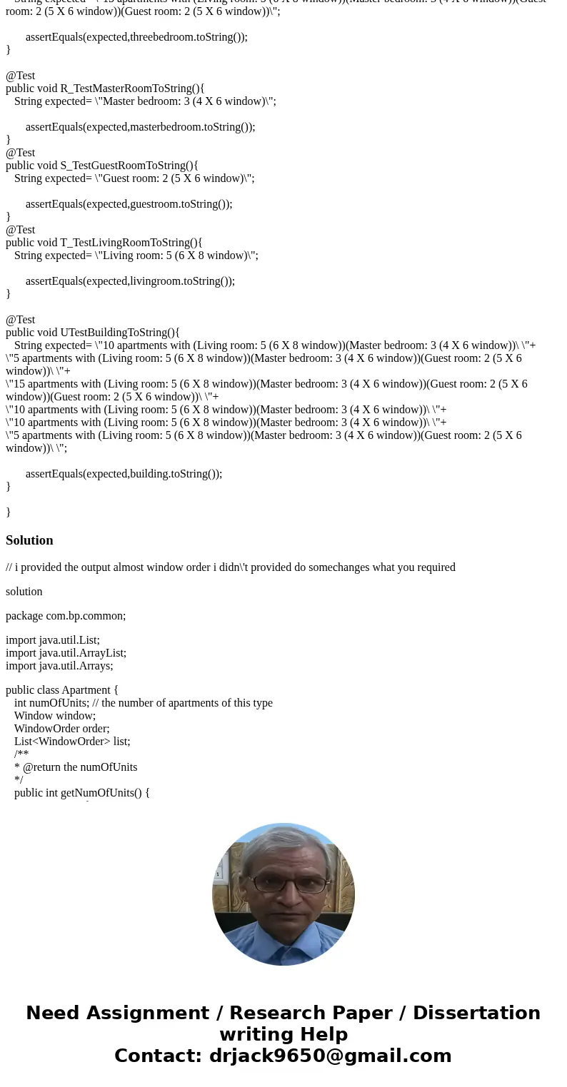 Templates Hwk6.java package hwk6; public class Hwk6 { public static void main(String[] args) { Apartment[] apartments = { new OneBedroom(20), new TwoBedroom(15)